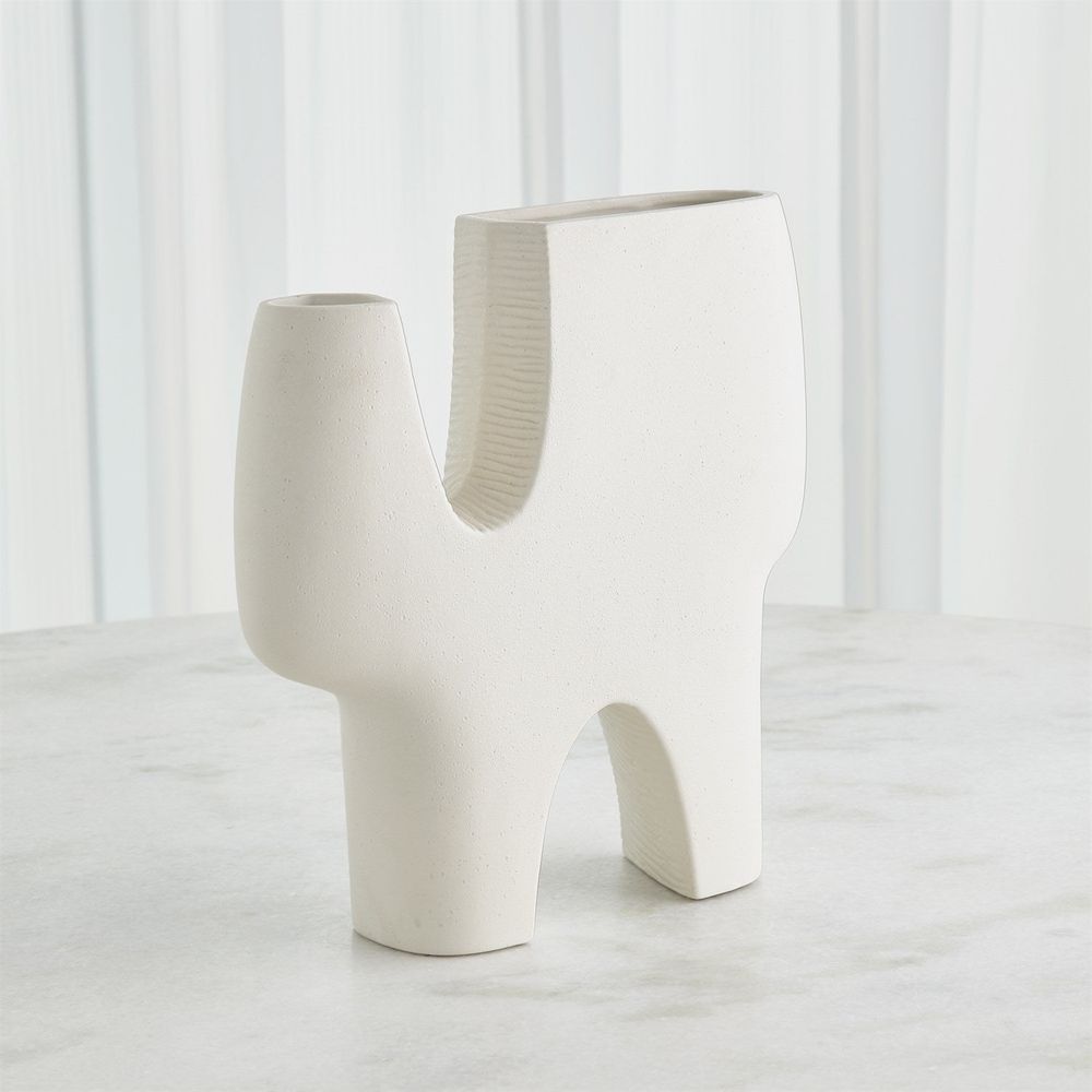 Cassel Vase-Matte White-Med