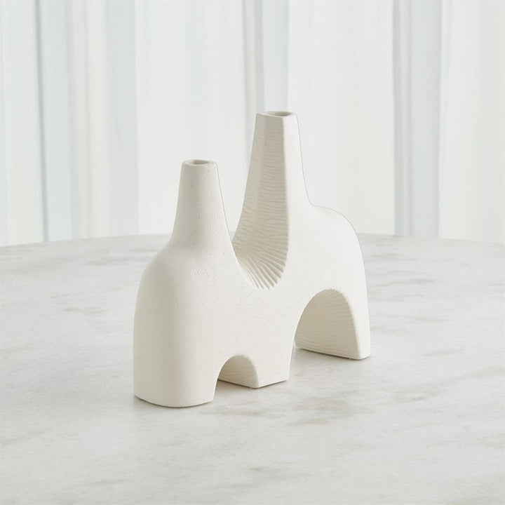 Cassel Vase-Matte White-Med