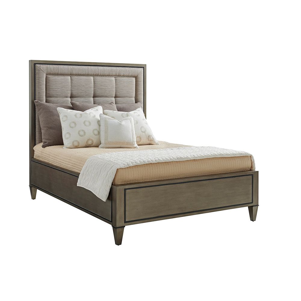 Beds St. Tropez Upholstered Panel Bed 5/0 Queen - Platinum