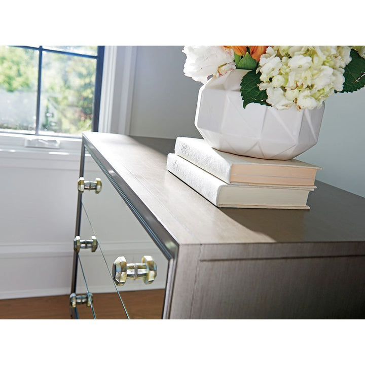 Nightstands Divonne Mirrored Nightstand - Platinum