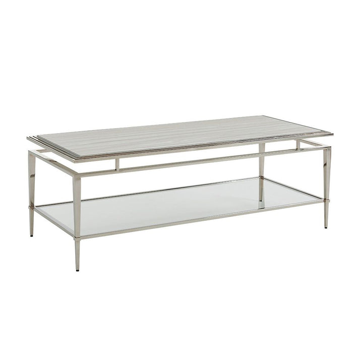 Coffee Tables Athene Stainless Cocktail Table - Platinum