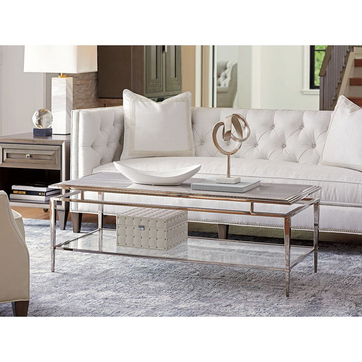 Side Tables Verona End Table - Platinum