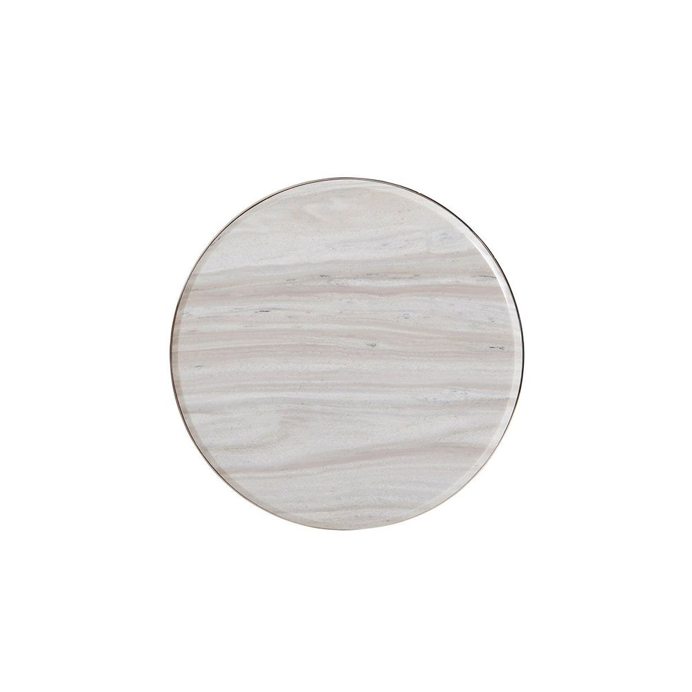 Side Tables Martini Stainless Accent Table - Platinum