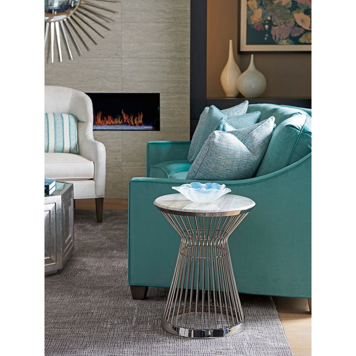 Side Tables Martini Stainless Accent Table - Platinum