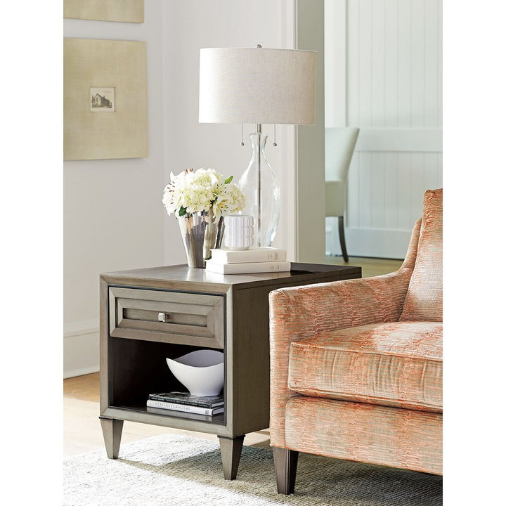 Side Tables Verona End Table - Platinum