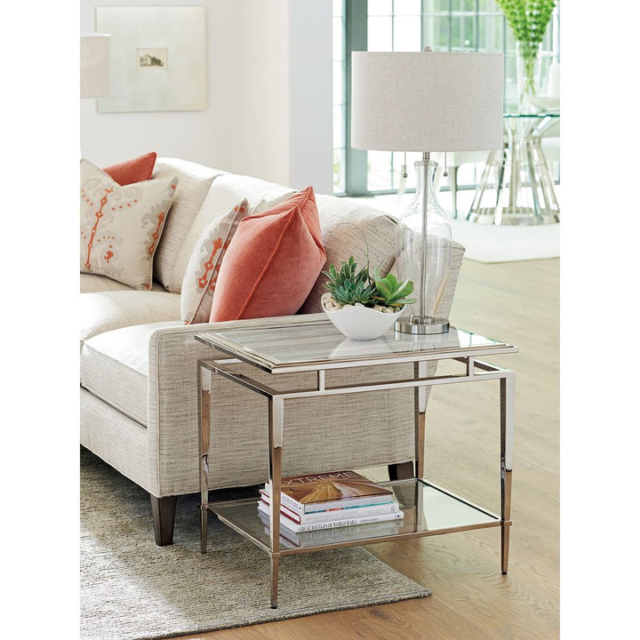 Side Tables Athene Stainless End Table - Platinum