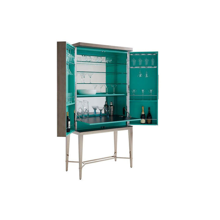 Cheval Bar Cabinet - Platinum