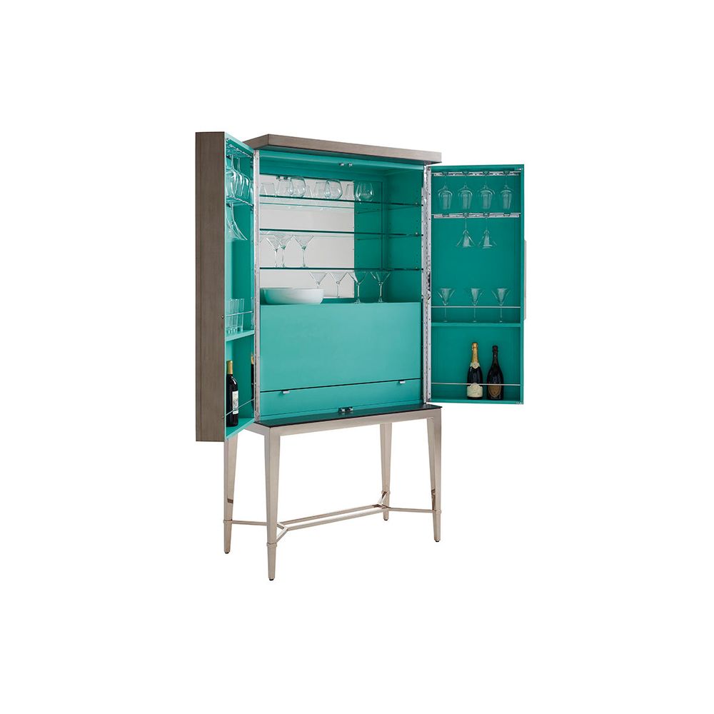Cheval Bar Cabinet - Platinum