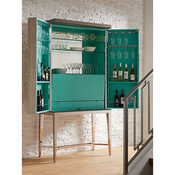 Cheval Bar Cabinet - Platinum