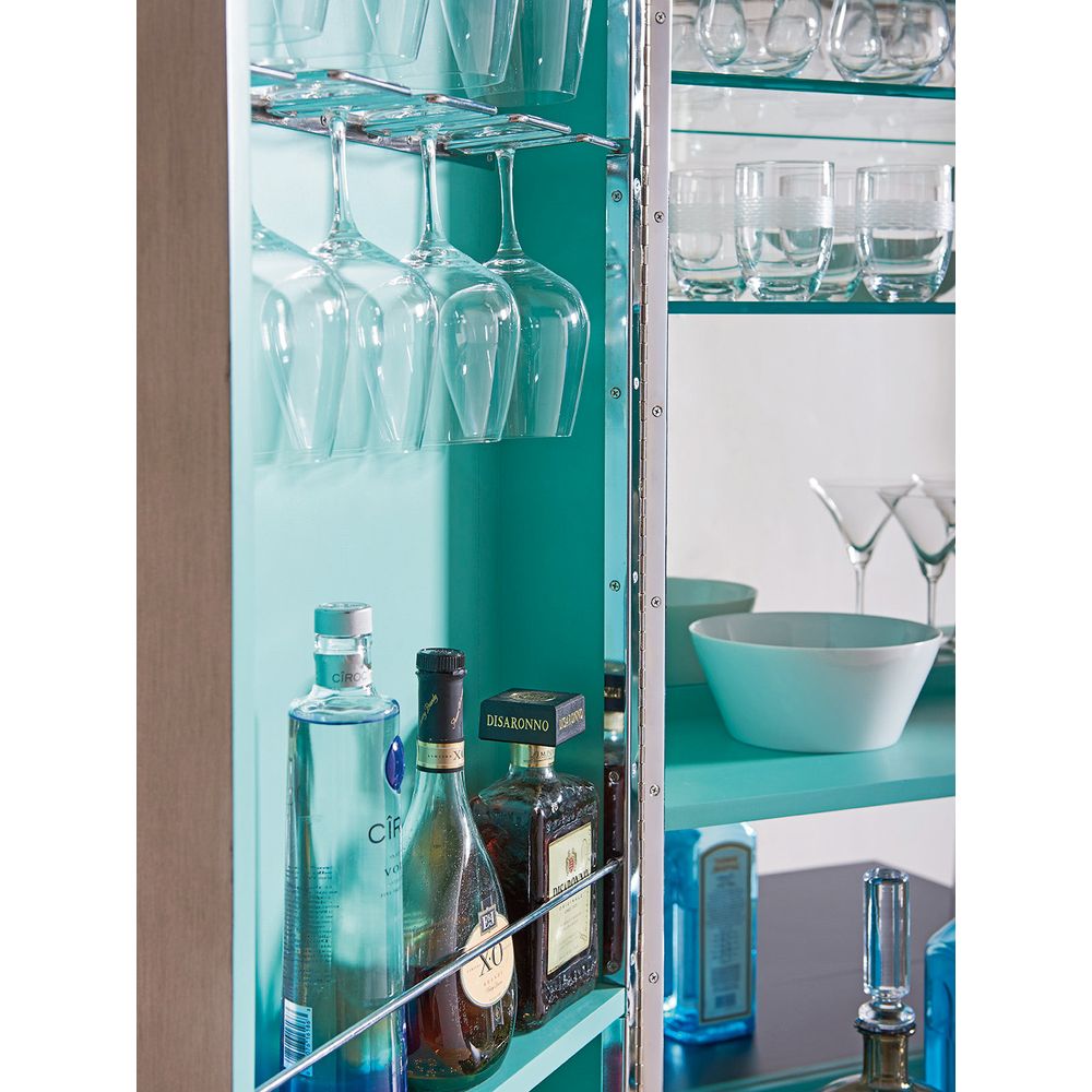Cheval Bar Cabinet - Platinum