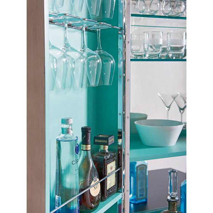 Cheval Bar Cabinet - Platinum