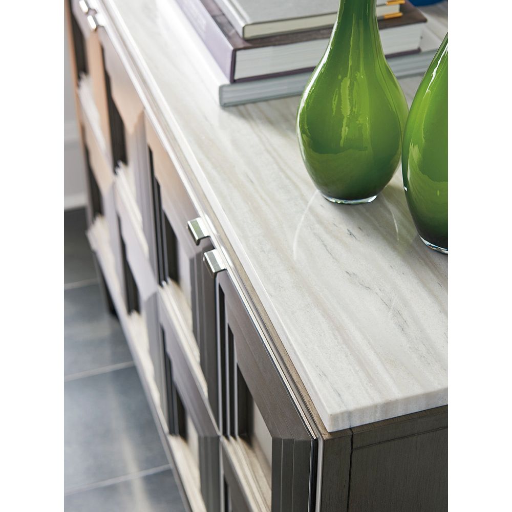 Cabinets & Curios Domaine Hall Chest - Platinum