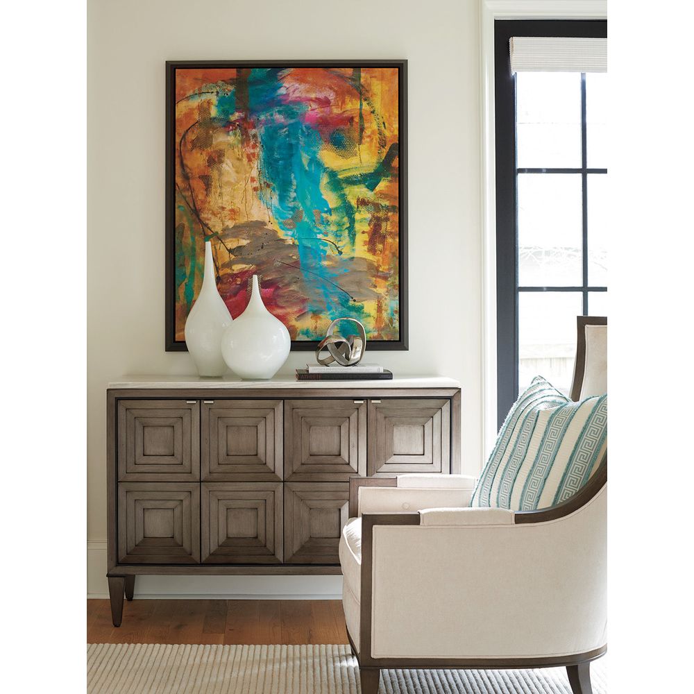 Cabinets & Curios Domaine Hall Chest - Platinum