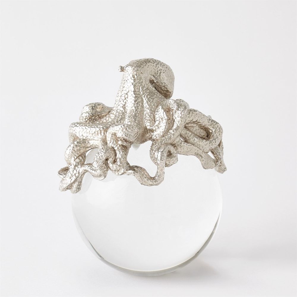 Octopus on Orb-Brass