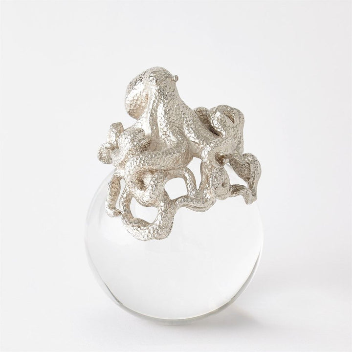 Octopus on Orb-Brass