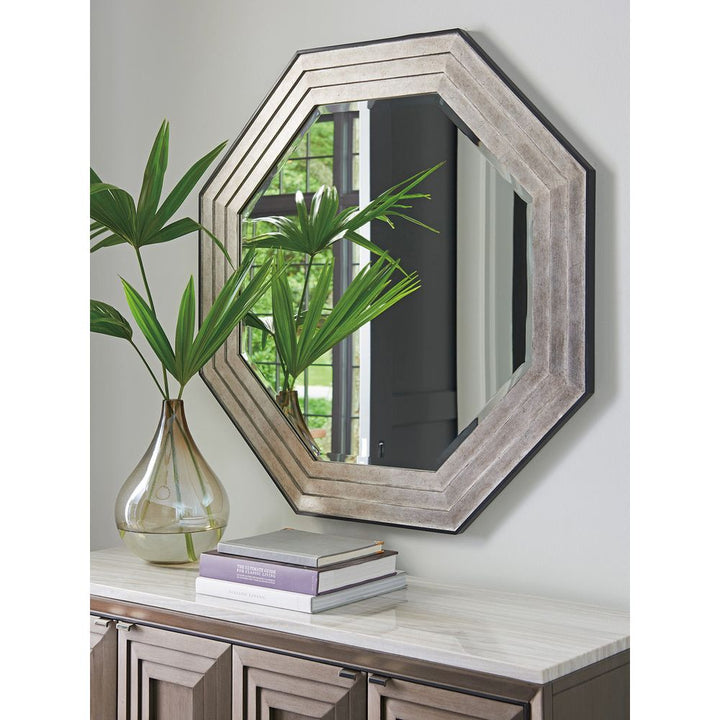 Mirrors Latour Octagonal Mirror - Silver Leaf