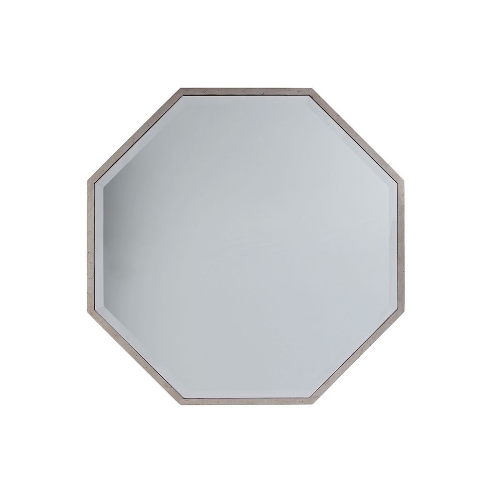 Rochelle Octagonal Cocktail Table - Silver Leaf