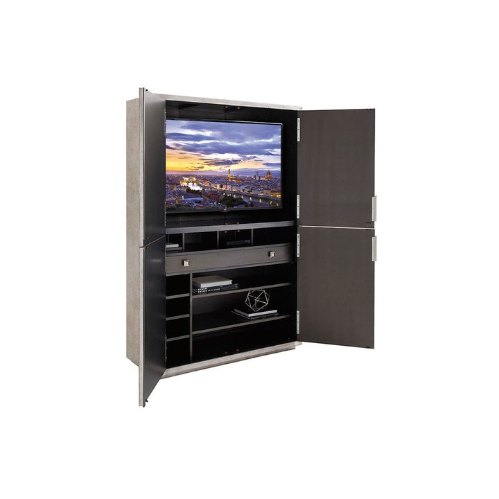 Cabinets & Curios Sanremo Cabinet - Silver Leaf