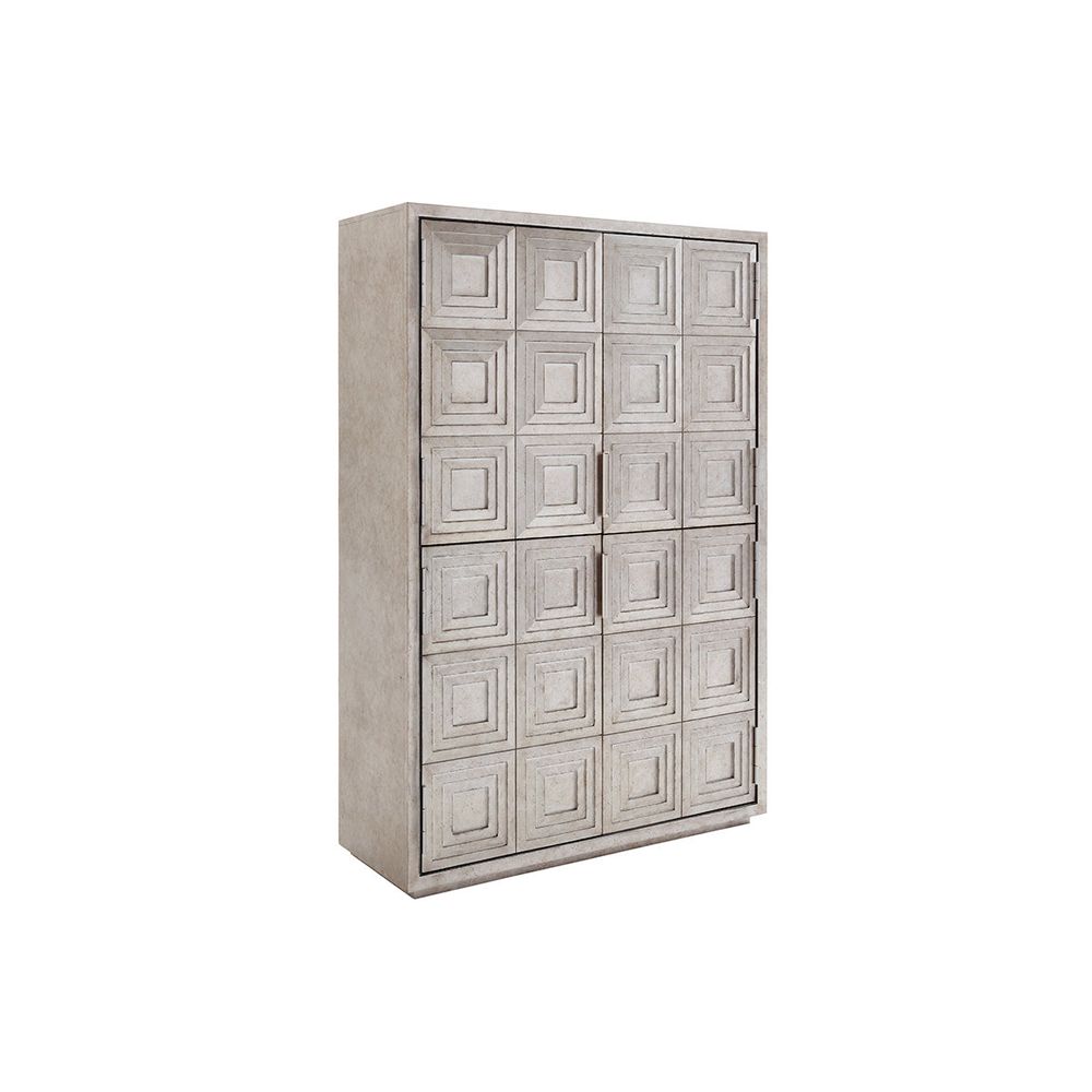 Cabinets & Curios Sanremo Cabinet - Silver Leaf