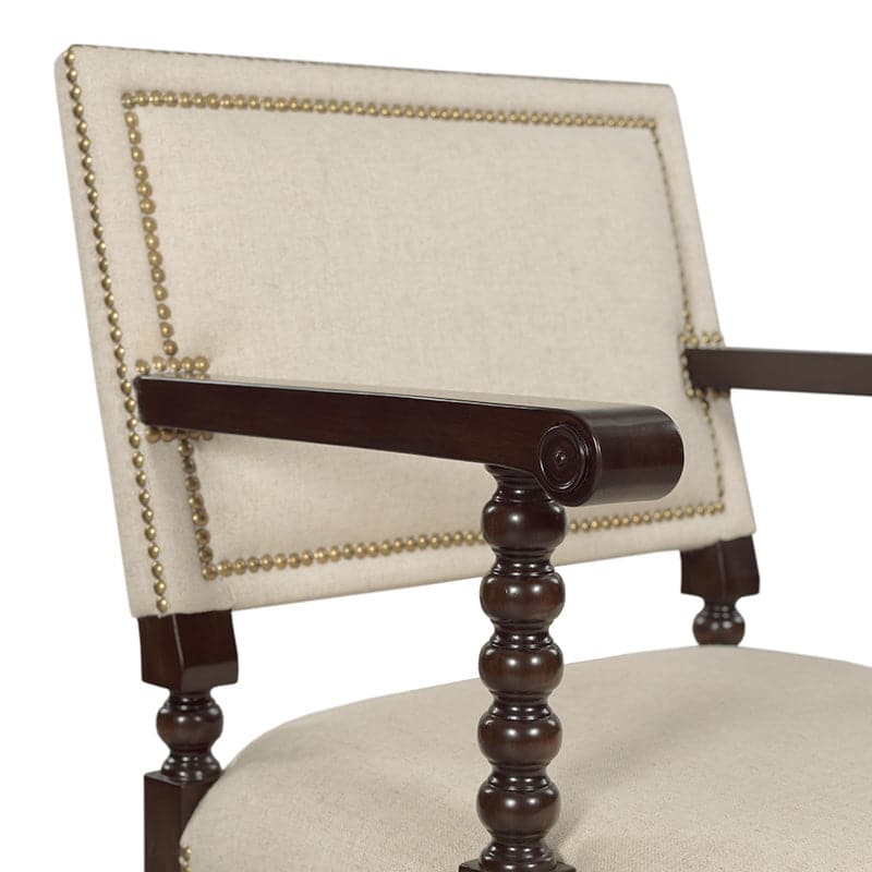 Longmont Arm Chair-Woodbridge Furniture-WOODB-7340-31-Dining Chairs-5-France and Son