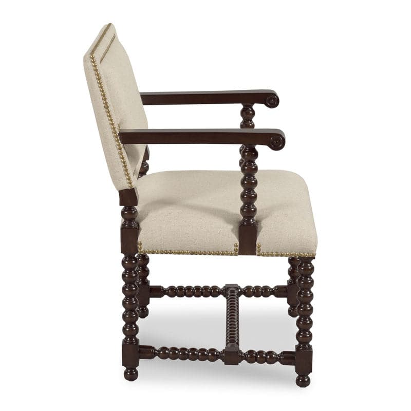Longmont Arm Chair-Woodbridge Furniture-WOODB-7340-31-Dining Chairs-4-France and Son