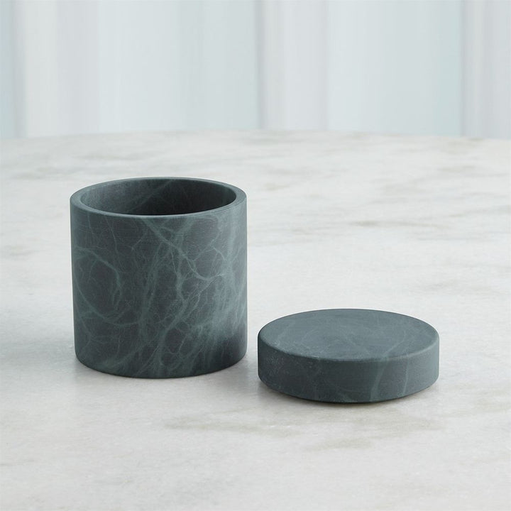Boxes Cilindro Alabaster Box-Black/Green-Med