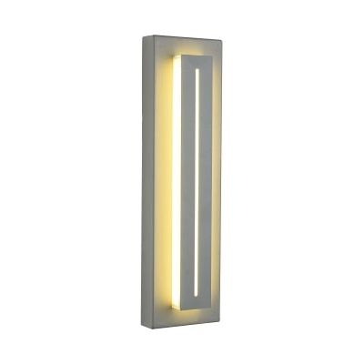 Avenue Outdoor The Bel Air Collection Silver Led Wall Sconce Silver LED