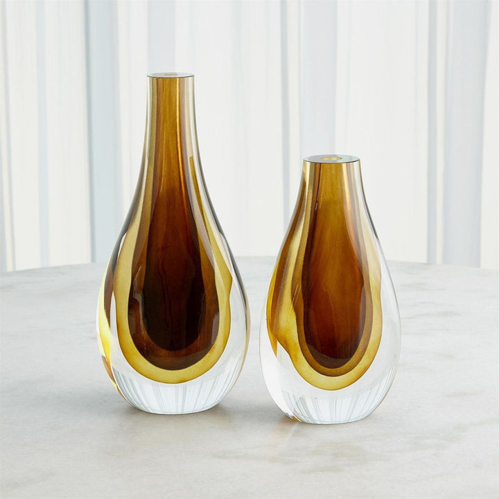Vases Gradient Vase-Amber-Lg