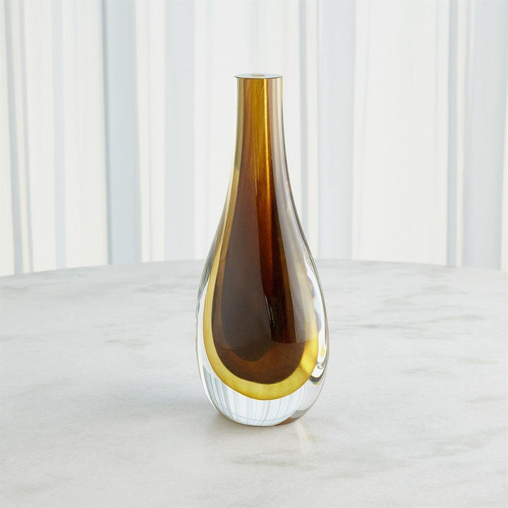 Gradient Vase-Amber-Lg