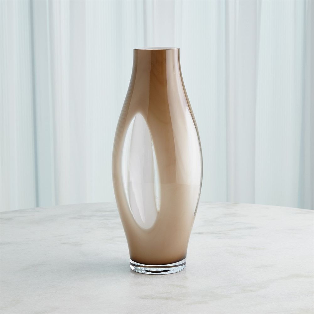 Fly Through Vase-Topaz-Lg