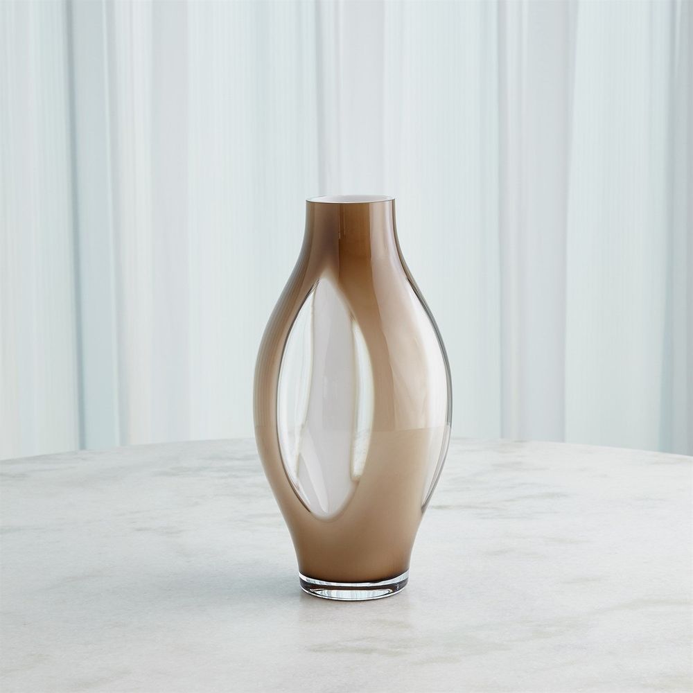 Fly Through Vase-Topaz-Lg
