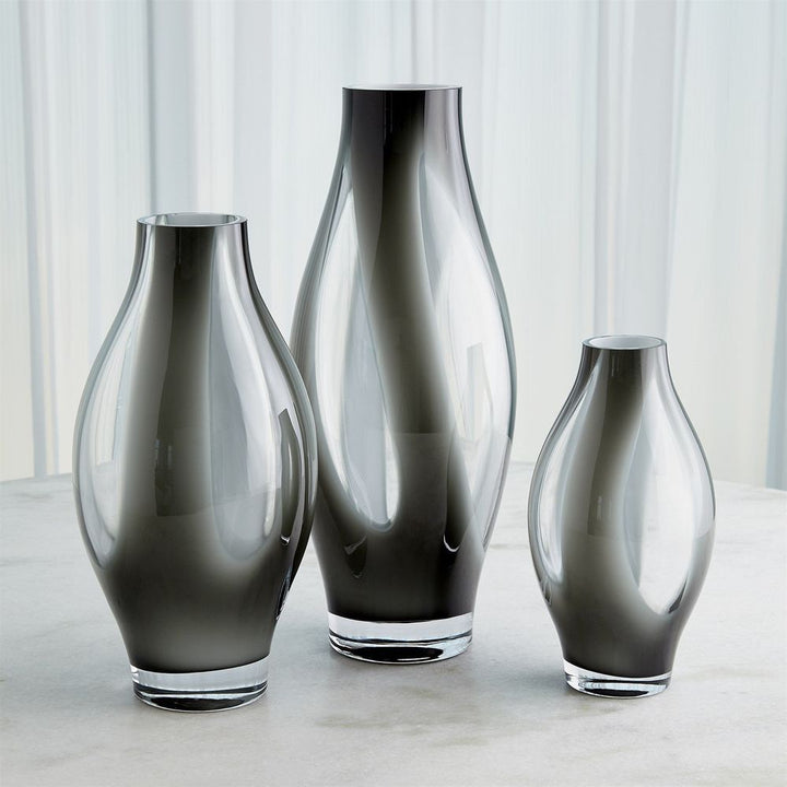 Fly Through Vase-Grey-Lg