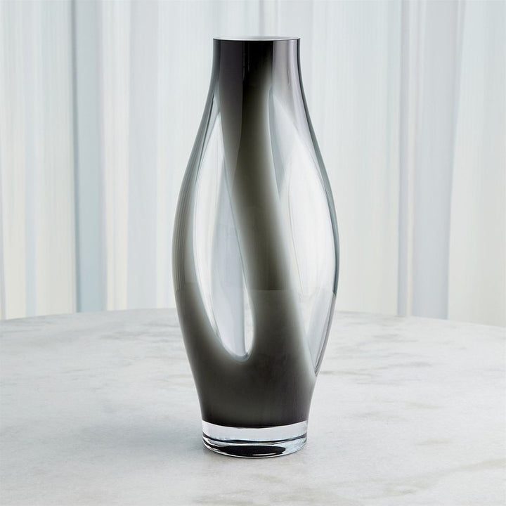 Fly Through Vase-Grey-Lg