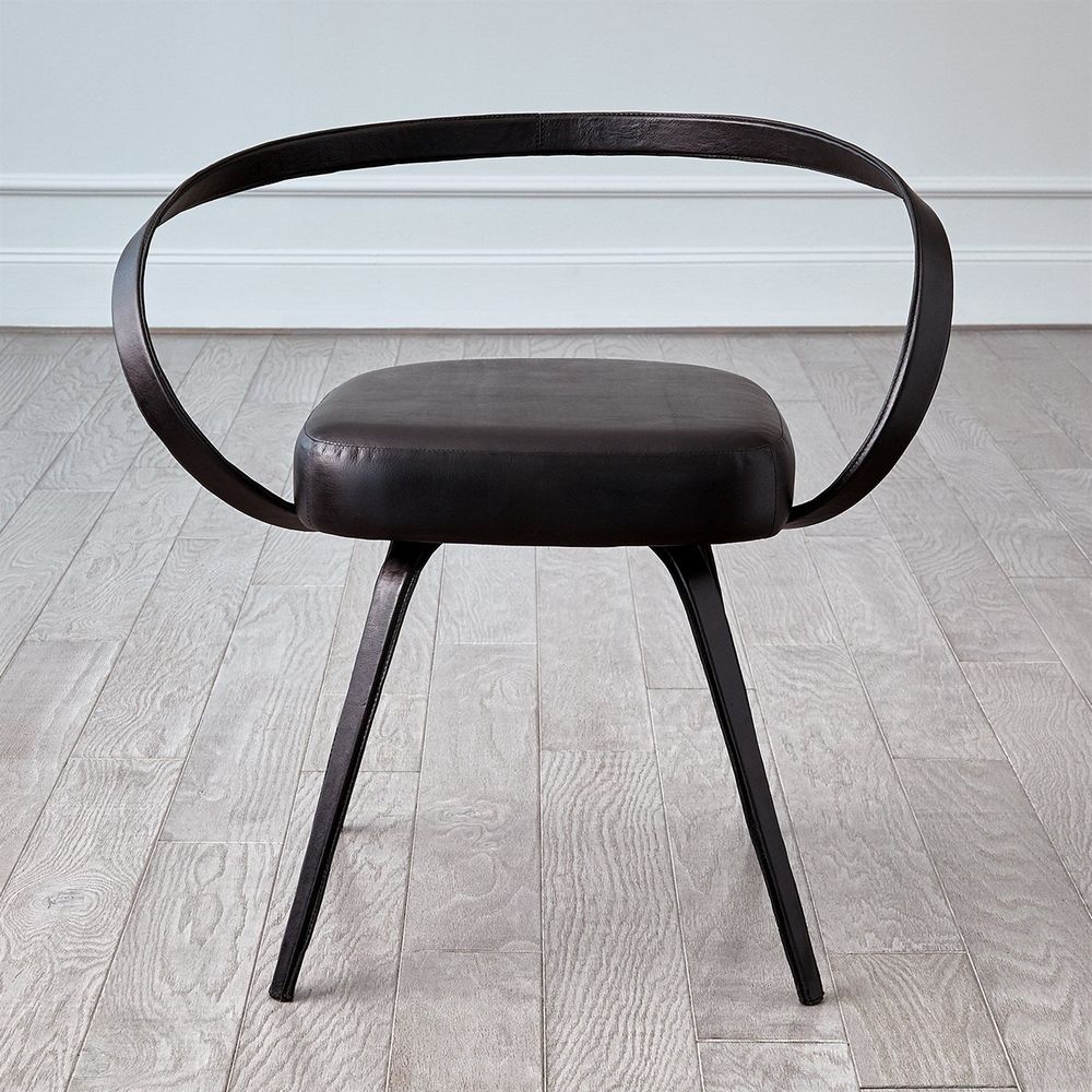 Dining Chairs All Leather Chair-Black