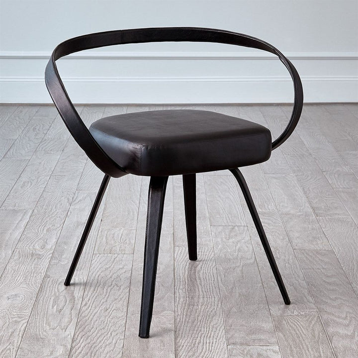 All Leather Chair-Black