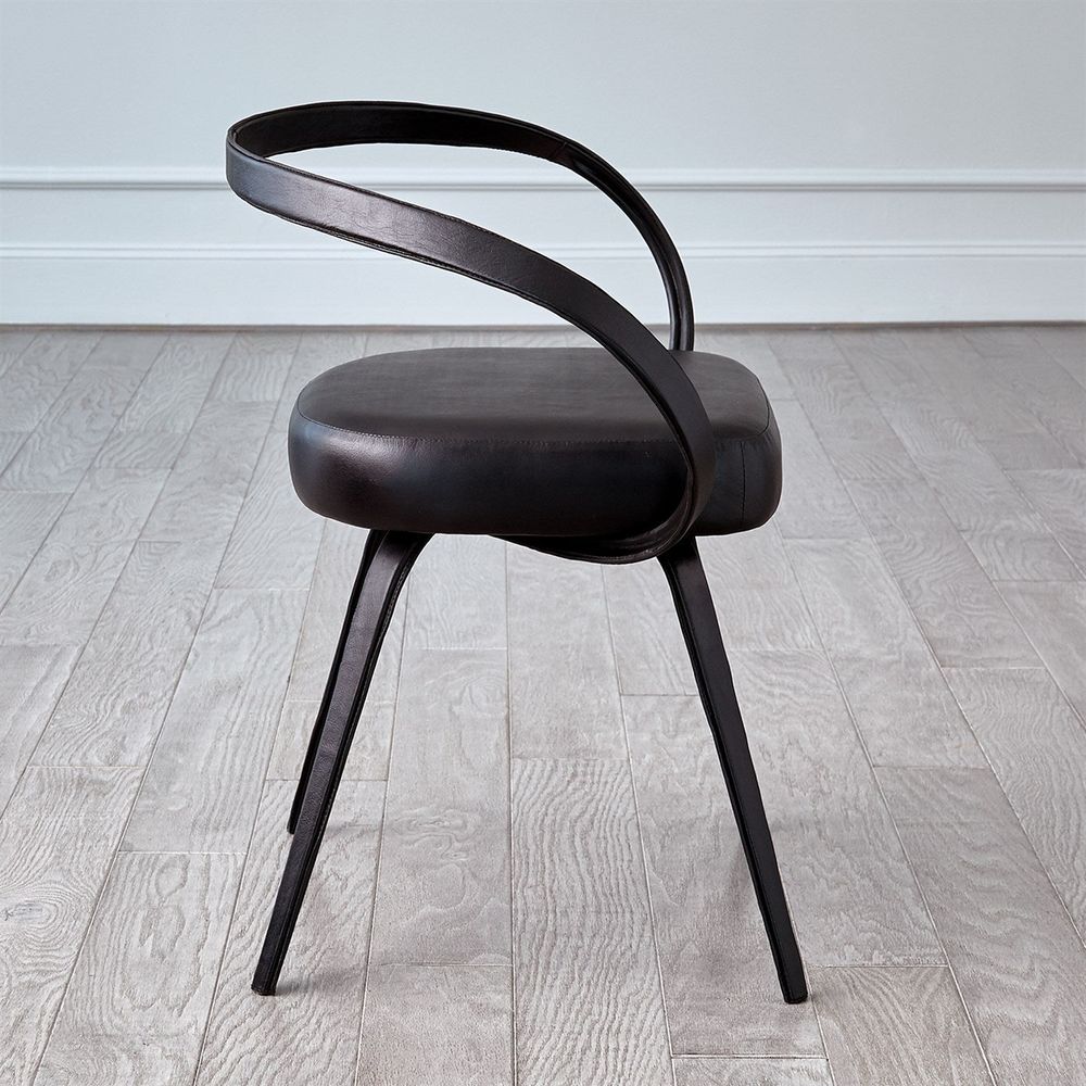 All Leather Chair-Black