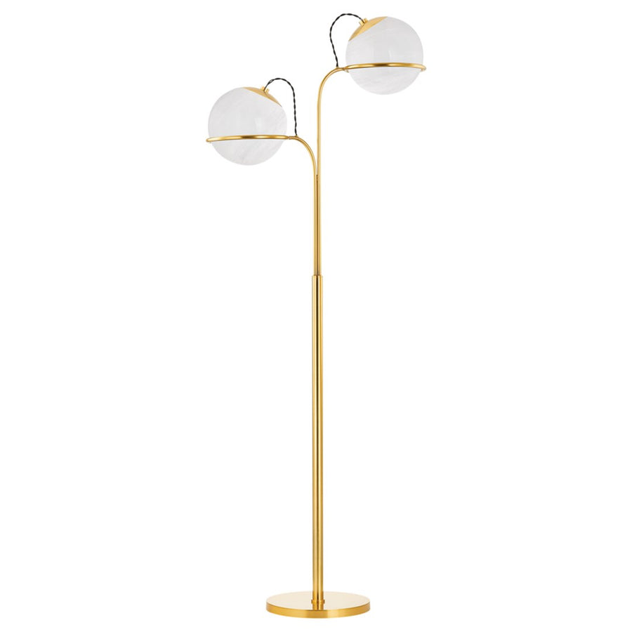 Hingham Floor Lamp-Hudson Valley-HVL-L3968-AGB-Table Lamps-1-France and Son