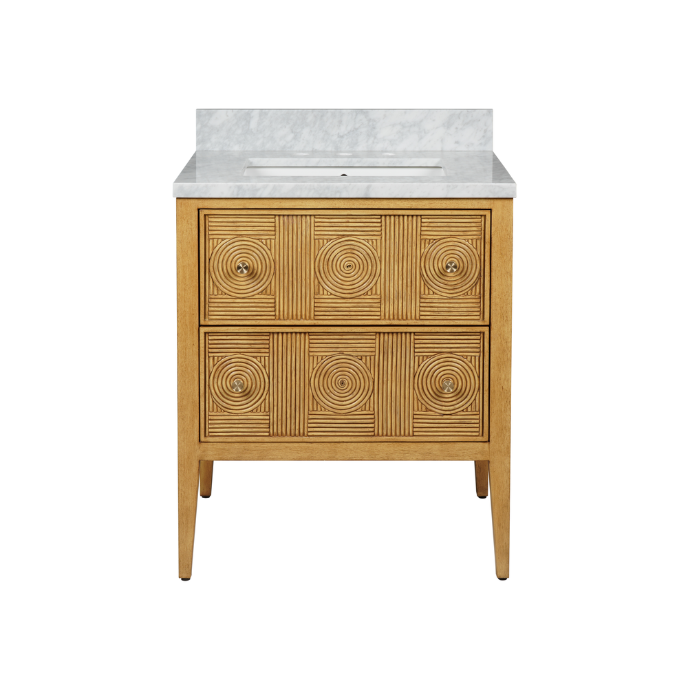 Vanities Santos 28" Sea Sand Vanity with Rectangular Undermount Sink