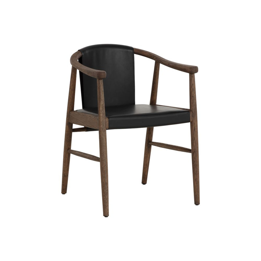 Dining Chairs Aran Dining Armchair - Onyx Leather