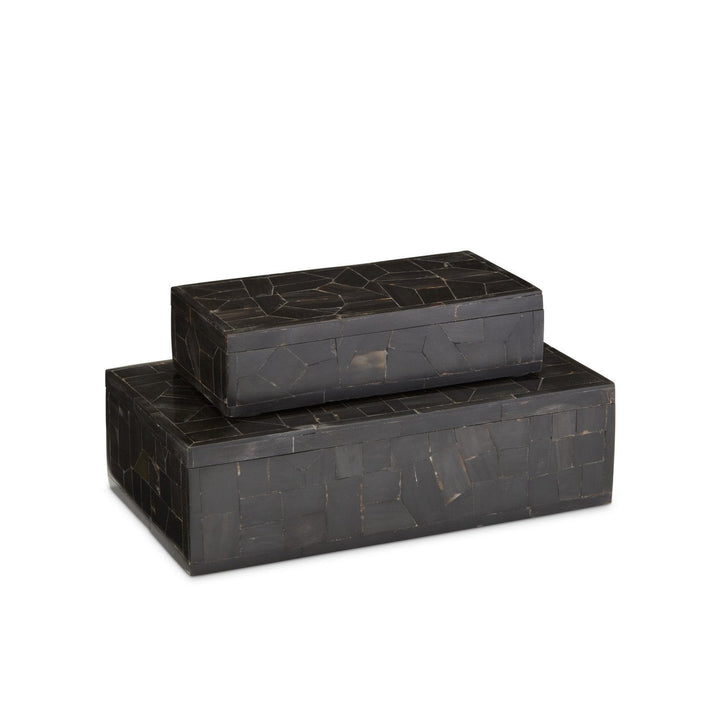 Black Bone Mosaic Box Set of 2