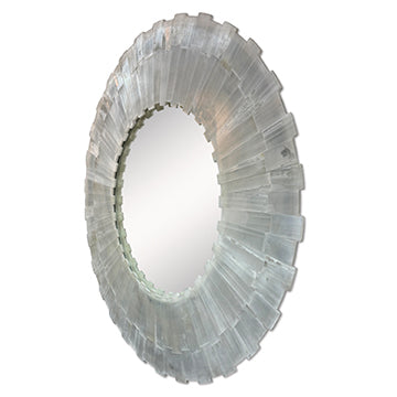 Selenite Round Mirror - image 2