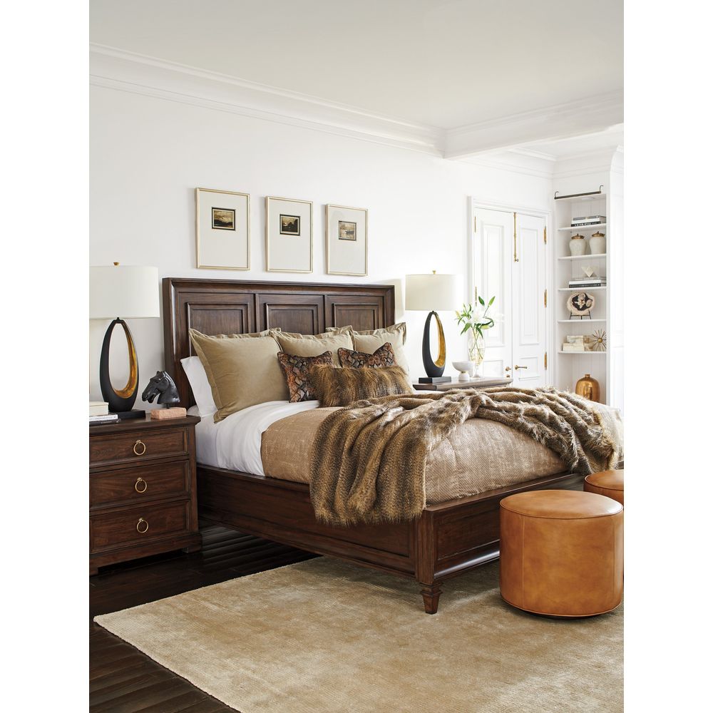 Beds Walnut Creek Wood Panel Bed 6/6 King - Montecito