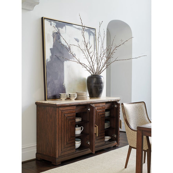 Sideboards & Credenzas Los Gatos Buffet With Stone Top - Montecito