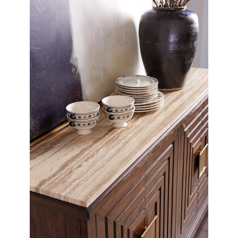Sideboards & Credenzas Los Gatos Buffet With Stone Top - Montecito