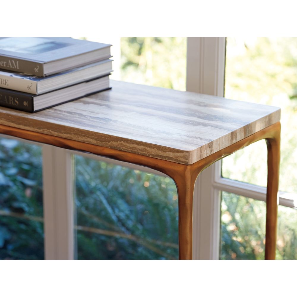 Console Tables Menlo Park Console With Stone Top - Montecito
