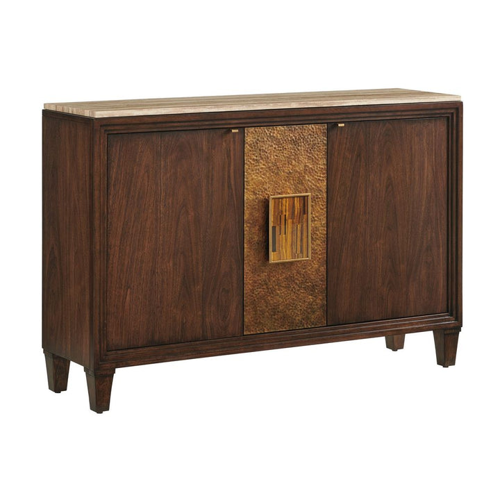 Cabinets & Curios Santa Clara Hall Chest With Stone Top - Montecito