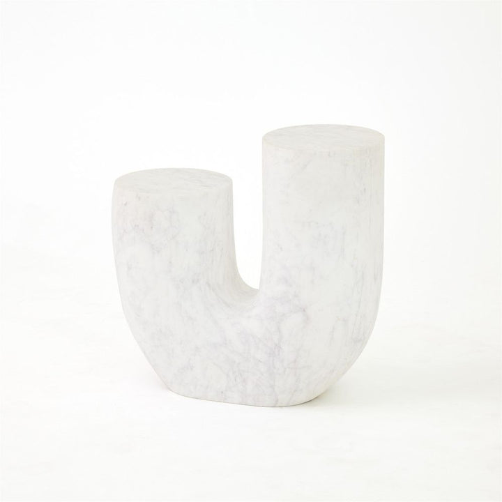 Side Tables Marble Tube Table-White