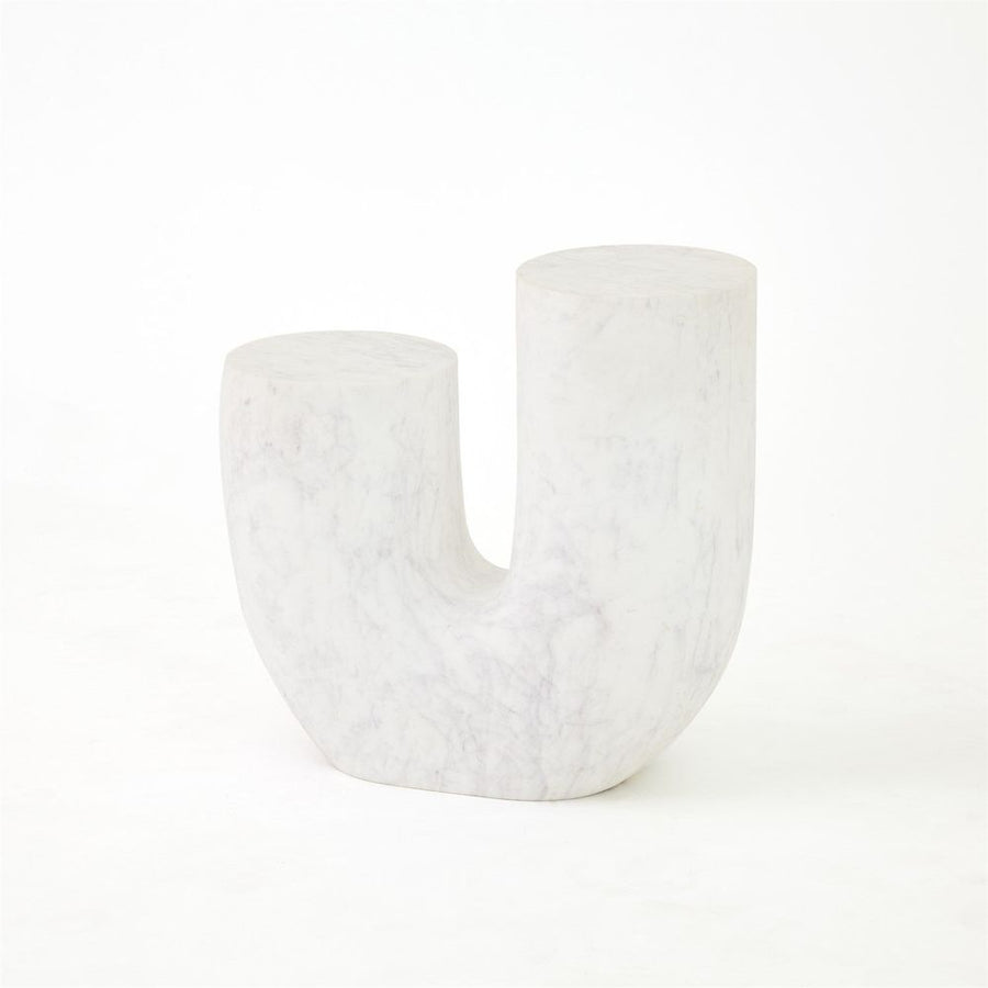 Side Tables Marble Tube Table-White