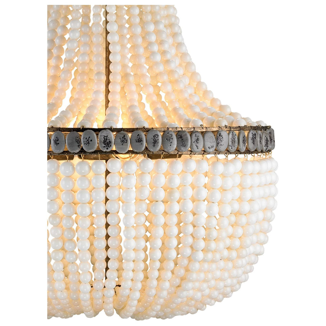 Hedy Cream Beaded Glass Chandelier