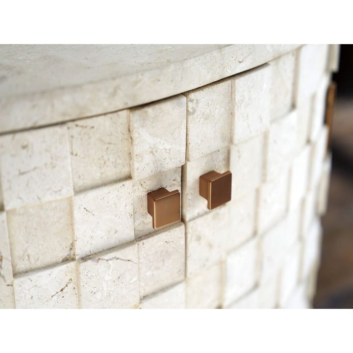 Nightstands Albion Stone Oval Nightstand